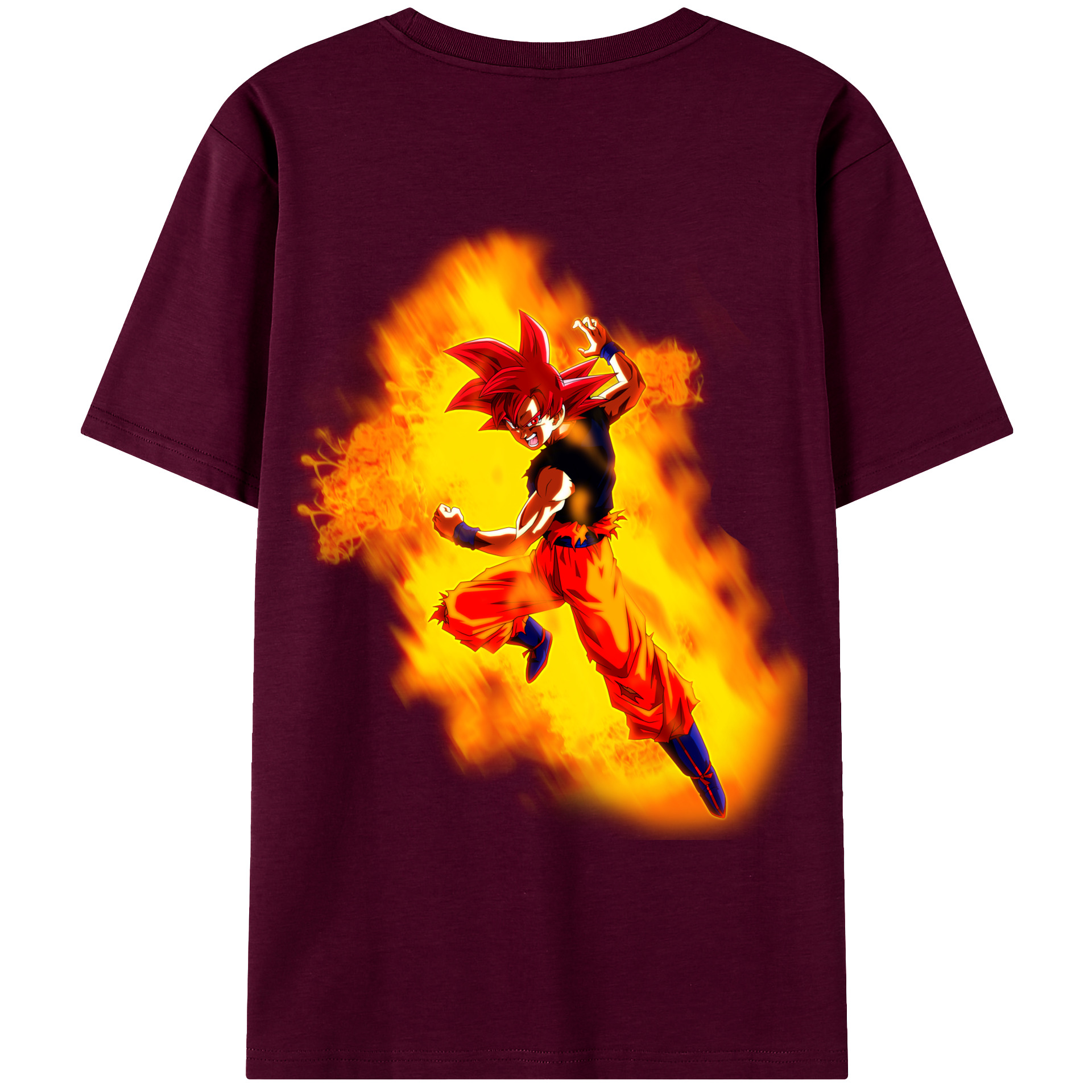 （画像用） ドラゴンボール 孫悟空（そん ごくう）Son Goku カカロット DRAGON BALL Kakarotto レディース半袖Tシャツ(バックプリント)
